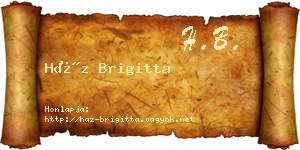 Ház Brigitta névjegykártya